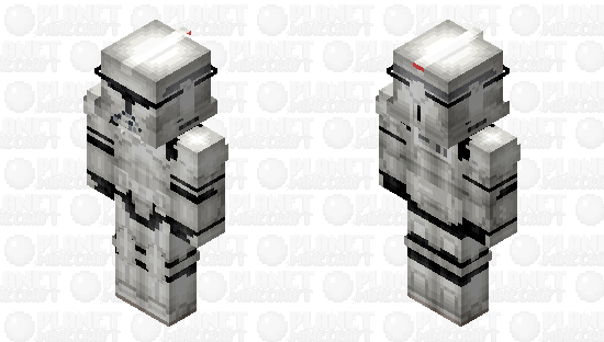 Shiny Phase I Clone Trooper: Tales of the Jedi (Star Wars: 2022) Minecraft Skin