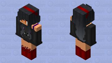 Cute Aphmau Wolf Hoodie HD Minecraft Skin
