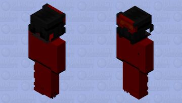 plain red Minecraft Skin