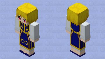 Kurapika ☆ Hunter x Hunter || Scarlet Eyes Minecraft Skin