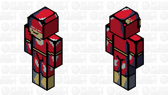 Pixelated Flash from Robot Chicken Minecraft Skin