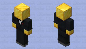 Gold tuxedo man Minecraft Skin