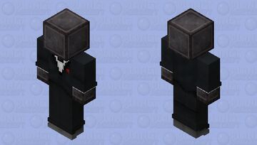 Netherite tuxedo man Minecraft Skin