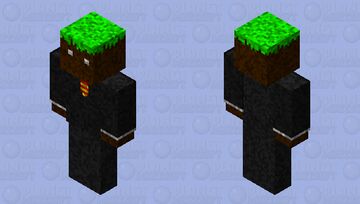 Grass Block in A tuexudo HD Minecraft Skin