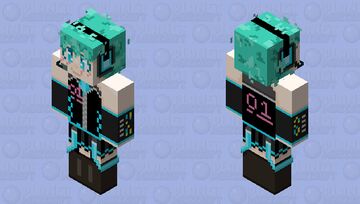 Femboy Miku V2 Minecraft Skin