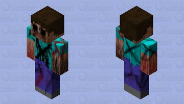 Demented Steve Minecraft Skin