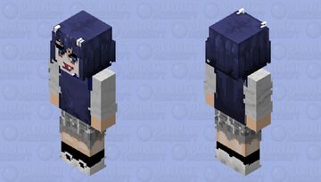 Ruri Aoki (darker, 128x128, by zhing hont) Minecraft Skin