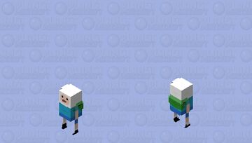 Mini Finn the Human - Adventure Time Minecraft Skin