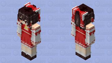 Hakurei Reimu [博麗 霊夢] (brown hair) | Touhou [東方] Project Minecraft Skin