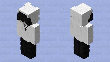 black hair & white hoodie Minecraft Skin