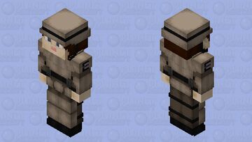 WW: Enclave Army Combat Armor (Desert + Female) Minecraft Skin