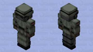 WW: Enclave Marine Combat Armor (Forest) Minecraft Skin