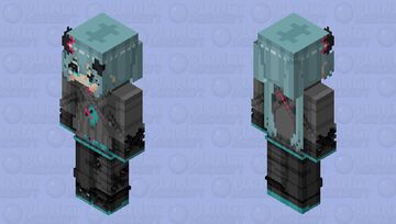 Hatsune Miku [初音 ミク] | Colorful Stage! The Movie: A Miku Who Can't Sing [劇場版プロジェクトセカイ 壊れたセカイと歌えないミク] Minecraft Skin
