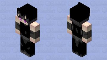 「requested High Quality」enderman huiman boy Minecraft Skin