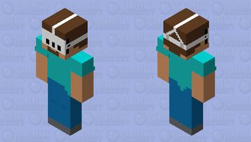 Steve wear Meta Quest 3 Minecraft Skin