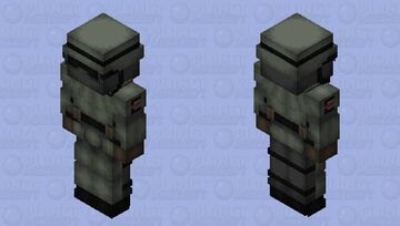WW: Enclave Marine Combat Armor (Forest + Female) Minecraft Skin