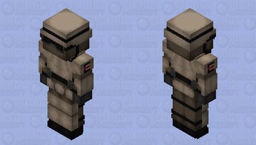 WW: Enclave Marine Combat Armor (Desert + Female) Minecraft Skin
