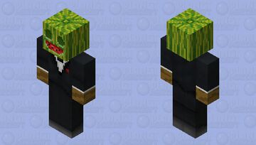 Melon Golem tuxedo man Minecraft Skin