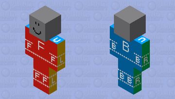 Roblox shirt/pants template skin Minecraft Skin