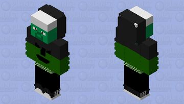 Green/Black Adidas Hoodie || Minecraft Bedrock Edition (*128x128*) Minecraft Skin