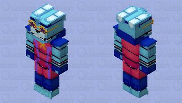 FNAF SB DLC: RUIN - Glamrock Bonnie Minecraft Skin