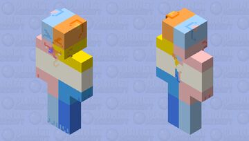 Trans AroAce Cat! [ LGBTQIA+ Jam entry ] Minecraft Skin