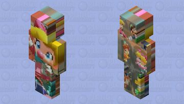 Baby Peach AI USED Mario Kart World 🌍💝🎀 Minecraft Skin