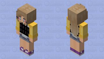 crack head blonde head fixed eyes Minecraft Skin