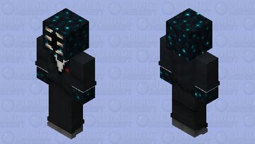 Sculk Jaw tuxedo man Minecraft Skin