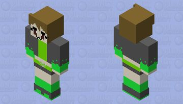 「requested realclass」jayla marie（electric neon green jelly soda） Minecraft Skin