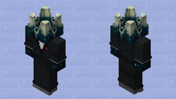 Sculk Shrieker tuxedo man Minecraft Skin