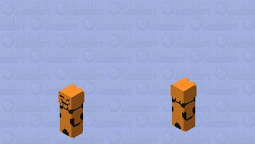 Dancing Pumpkin Guy - Deltarune  Chapter 4 Minecraft Skin