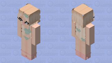blonde green butterfly bikini girl Minecraft Skin