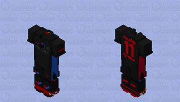 FC Barcelona Away Kit 24/25 - Travis Scott Sponsor - Raphinha Minecraft Skin