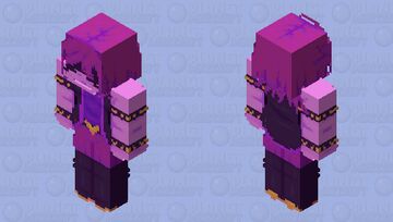 susie (dark world ver.) (hair over face ver.) - deltarune (128x) Minecraft Skin
