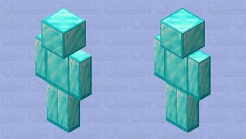 Diamond man Minecraft Skin