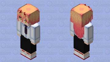 Power ☆ Chainsaw Man || Public Safety Uniform (no jacket) Minecraft Skin
