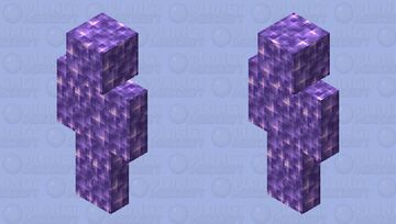 Amethyst man Minecraft Skin