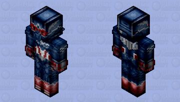 (Helmet) Captain America: Captain America: Brave New World (Sam Wilson: Marvel Studios: 2025) Minecraft Skin