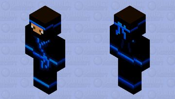 Blue Ninja Higher Resolution Minecraft Skin