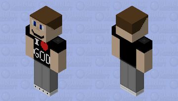I Heart God Guy (HD Version) Minecraft Skin