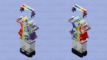 Rainbow Maid Base - 128x128 - Minecraft: Bedrock Edition Minecraft Skin