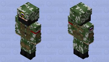 Russian soldat cammo KLMK Minecraft Skin