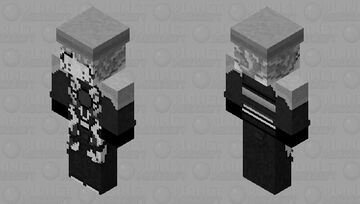 LEGO Ninjago Detective Pixal ( black and white ) Prime Empire season 12 HD Minecraft Skin