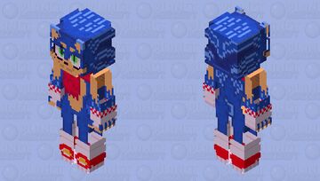 Sonic The Hedgehog Minecraft Skin