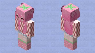 strawberry fox Minecraft Skin