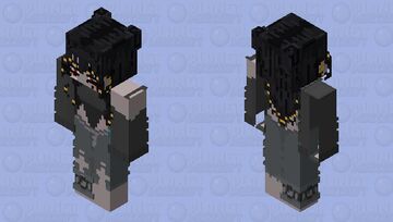 goth girl hd remake Minecraft Skin
