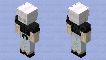 Satoru gojo mangá minecraft skin Minecraft Skin