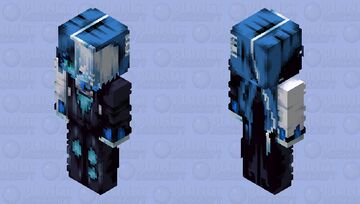 Shadow milk cookie || Cookie run kingdom Minecraft Skin