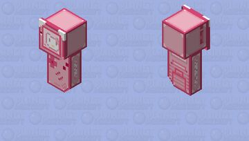 Custom Pink Gameboy Minecraft Skin